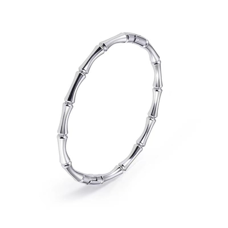 Bamboo - 18K White Gold Bracelet