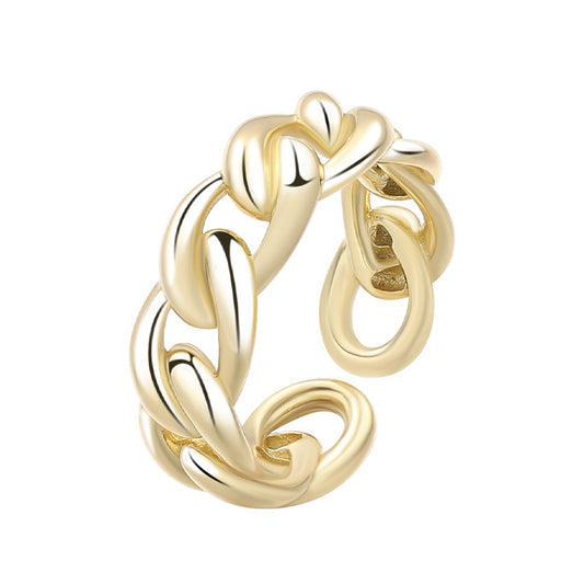 Kyda - 18K Gold Chain Ring