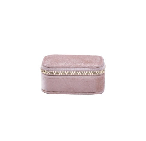 Pink Mini Velvet Jewellery Box