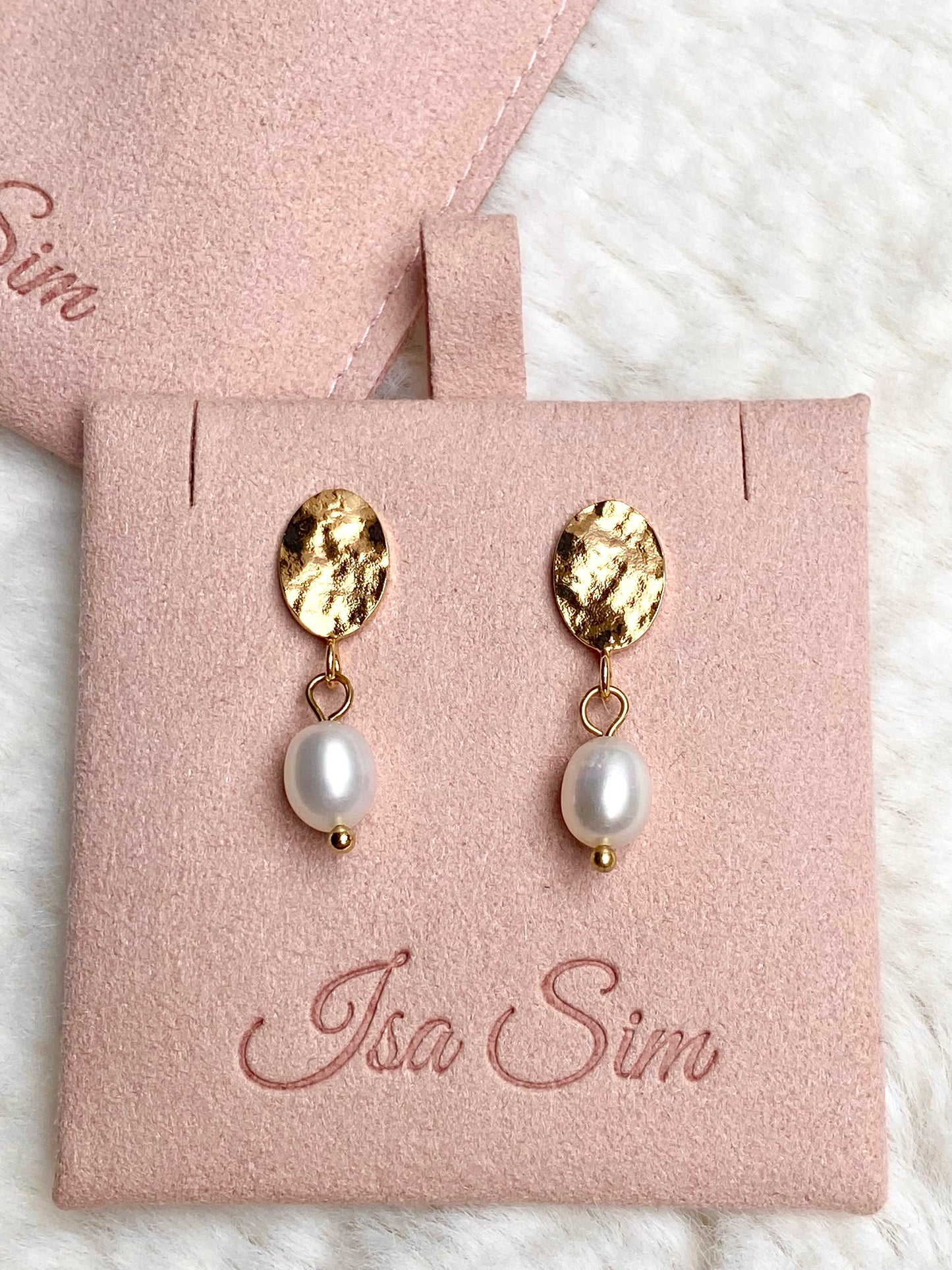 Máiréad - 18K Gold Baroque Freshwater Pearls Earrings