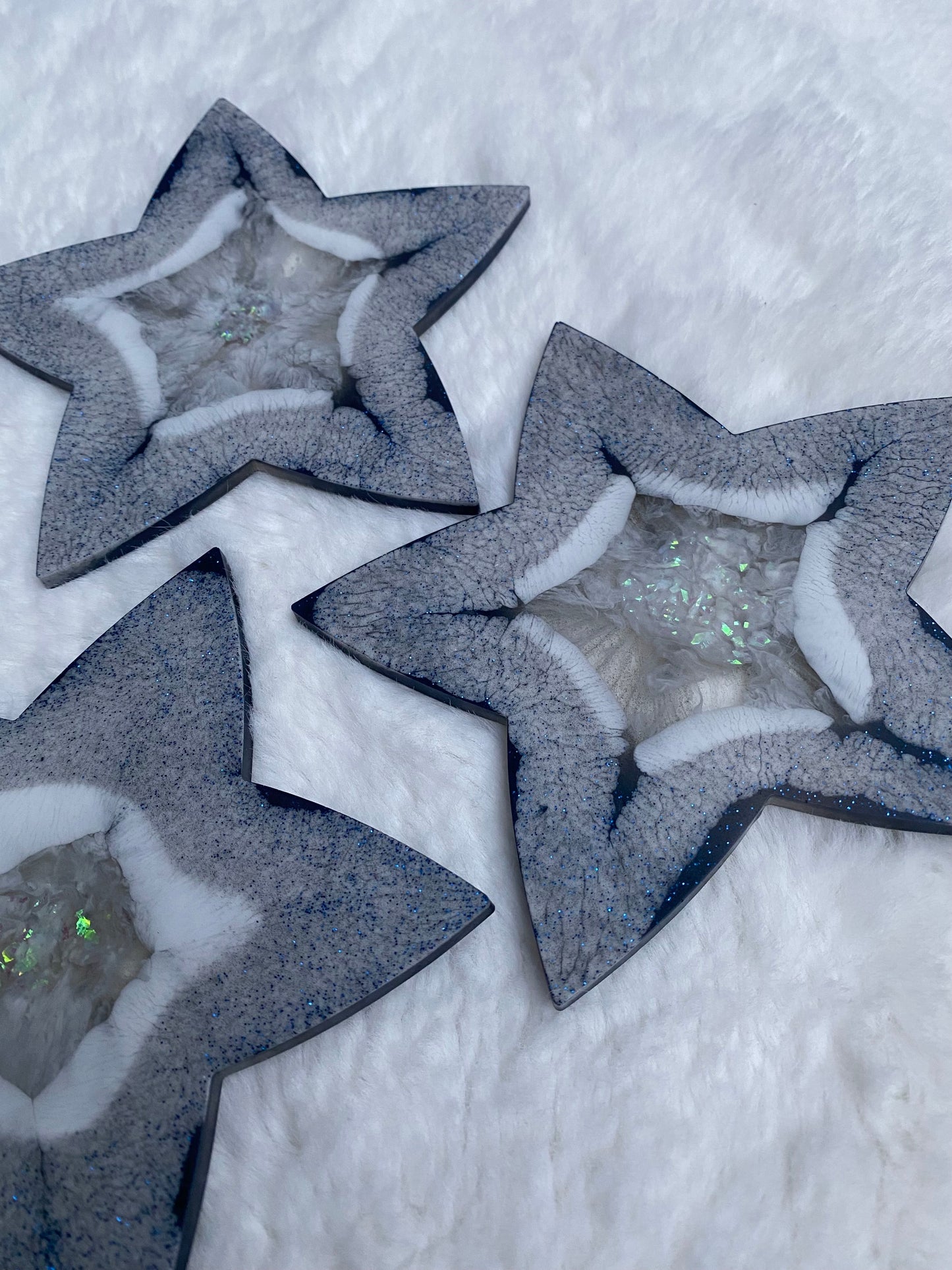 Wish Upon a Star - Resin Coasters/ Trays - Blue