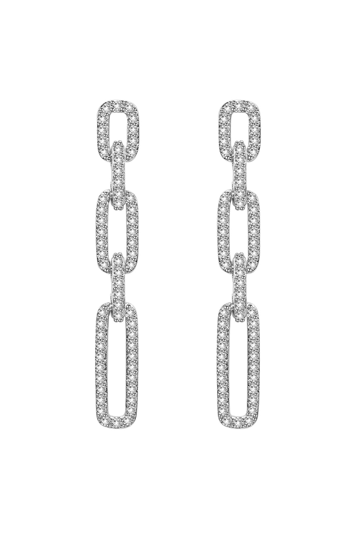 Diva - Sterling Silver Cz Earrings