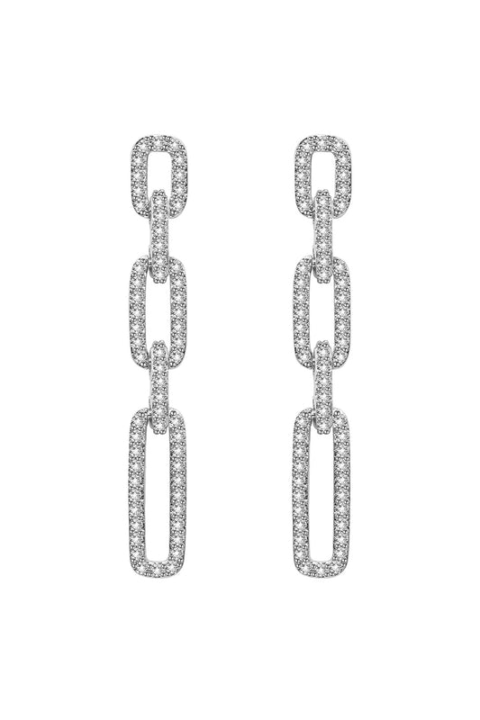 Diva - Sterling Silver Cz Earrings