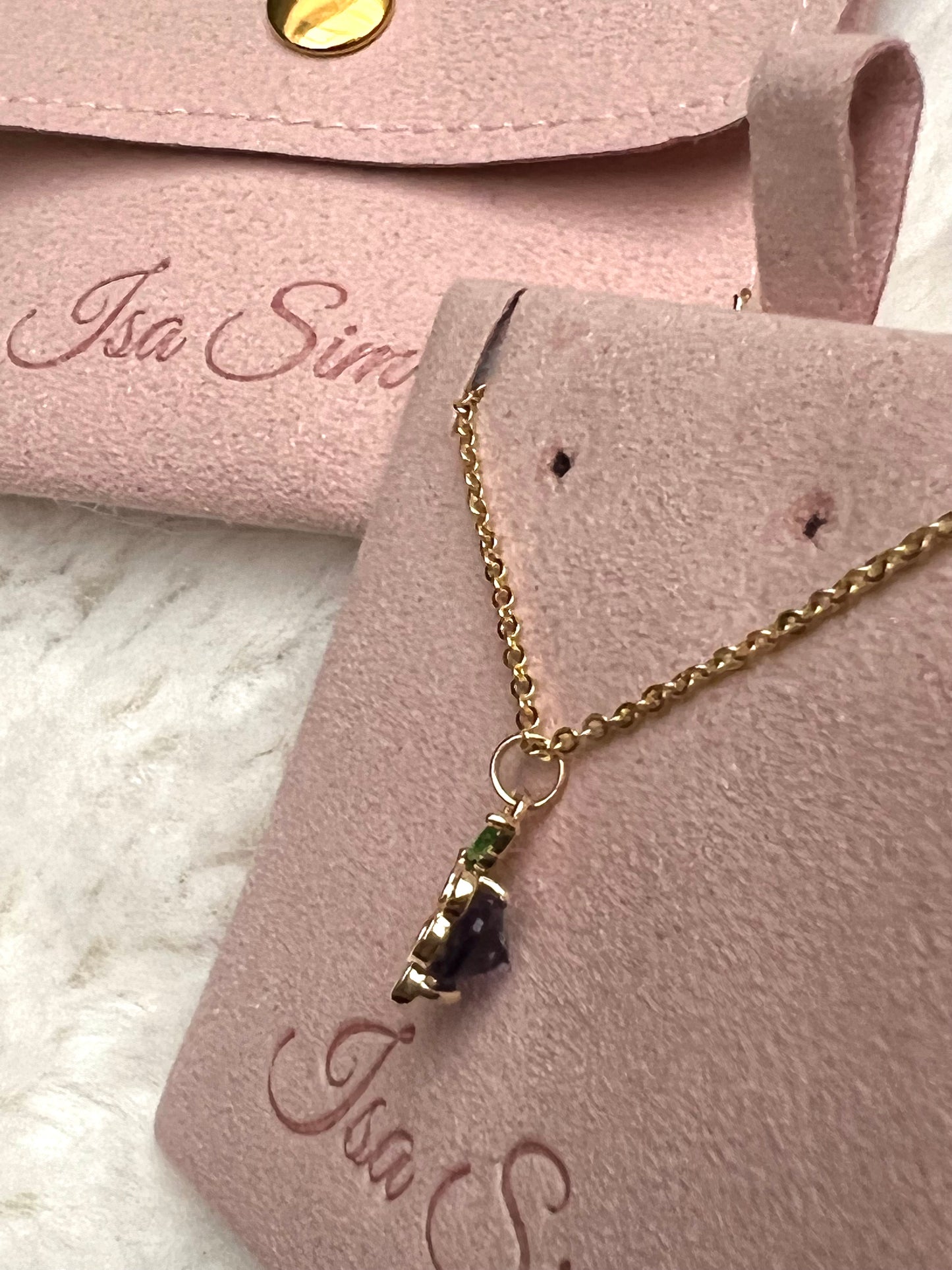 Fruity - 18K Gold Cz Grape Necklace