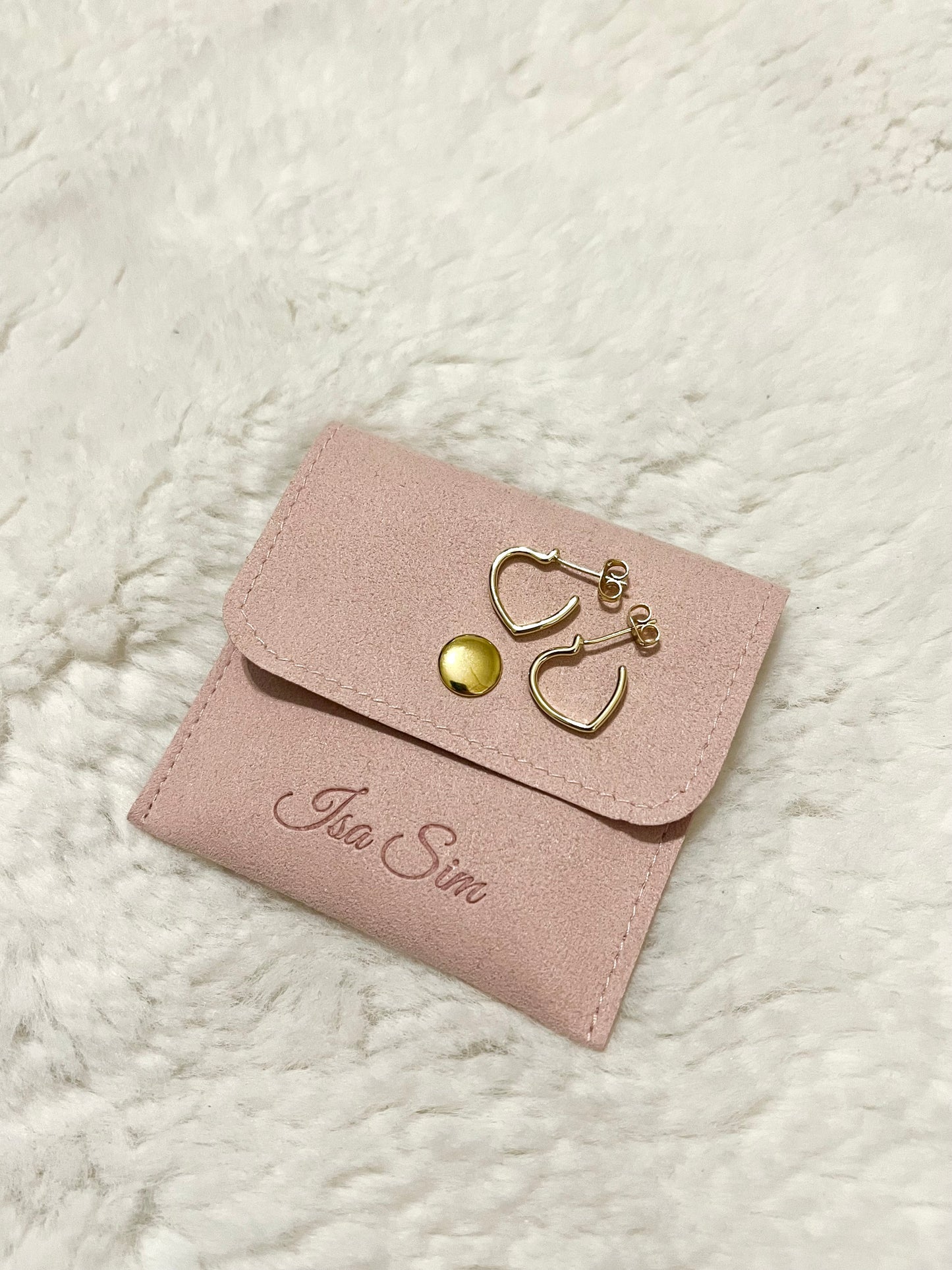 Le Sacré Cœur - 18K Gold Heart Earrings