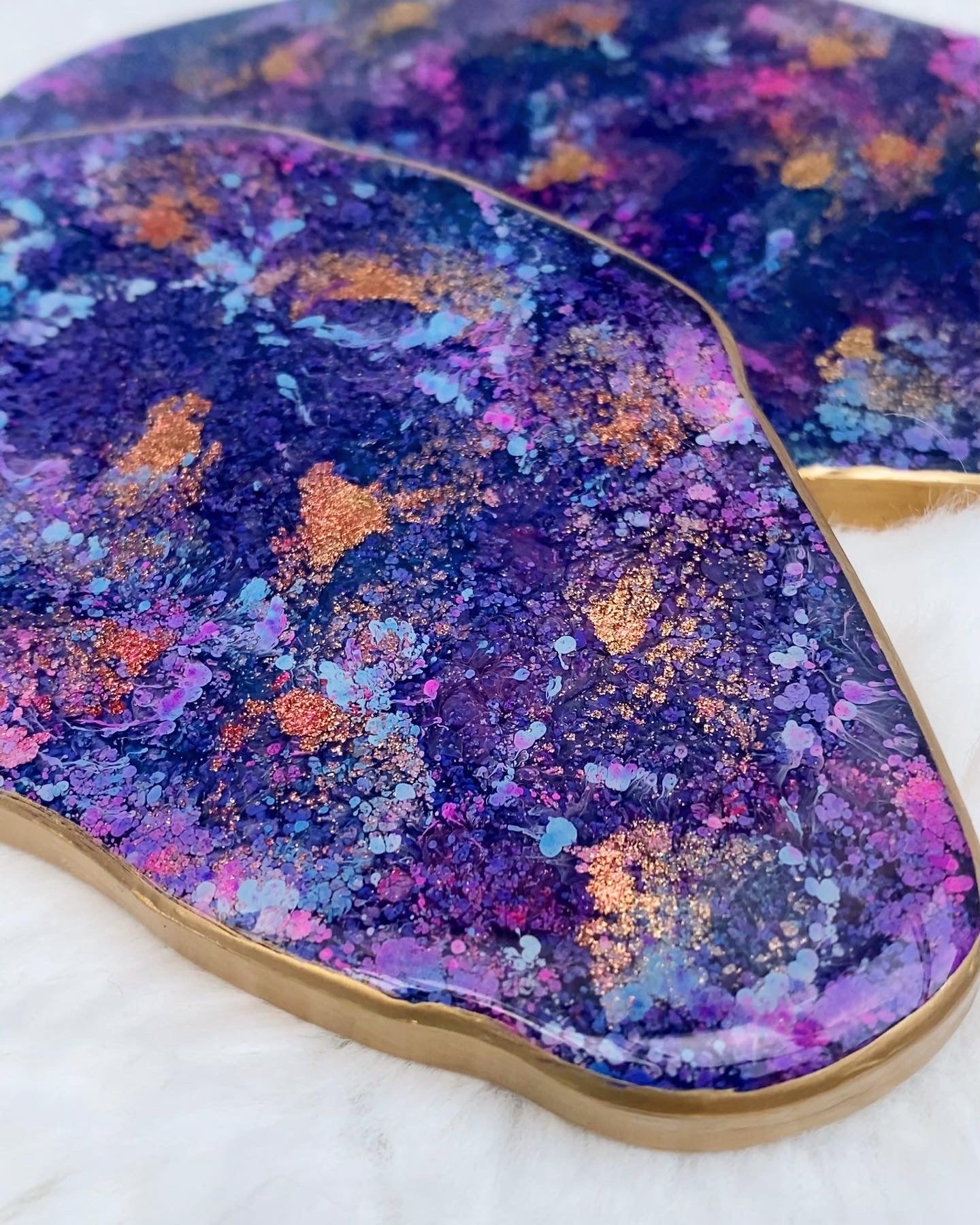 Islands - Resin and Alcohol Ink Coasters Set