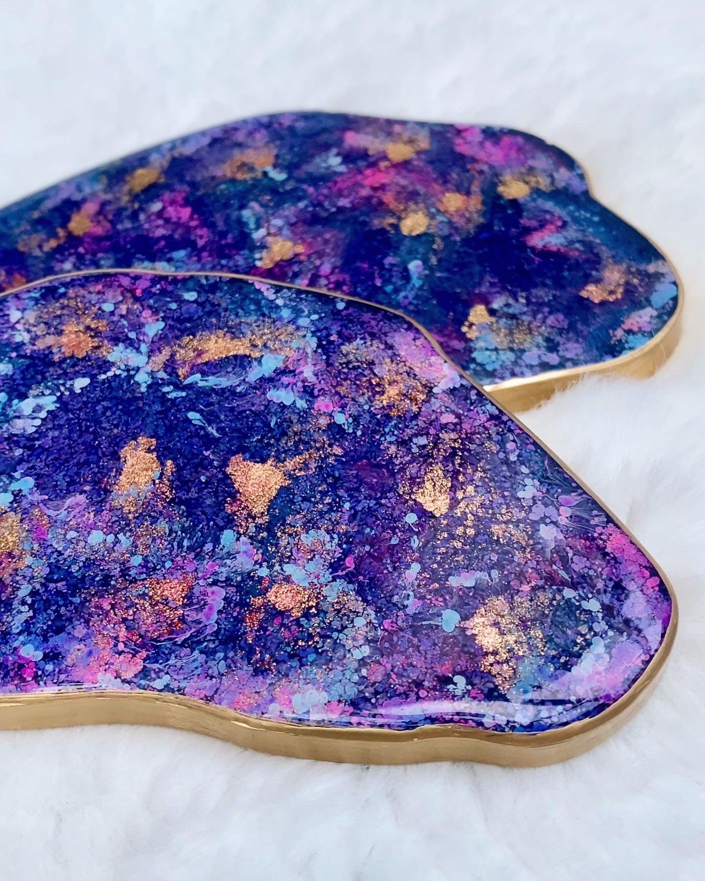 Islands - Resin and Alcohol Ink Coasters Set