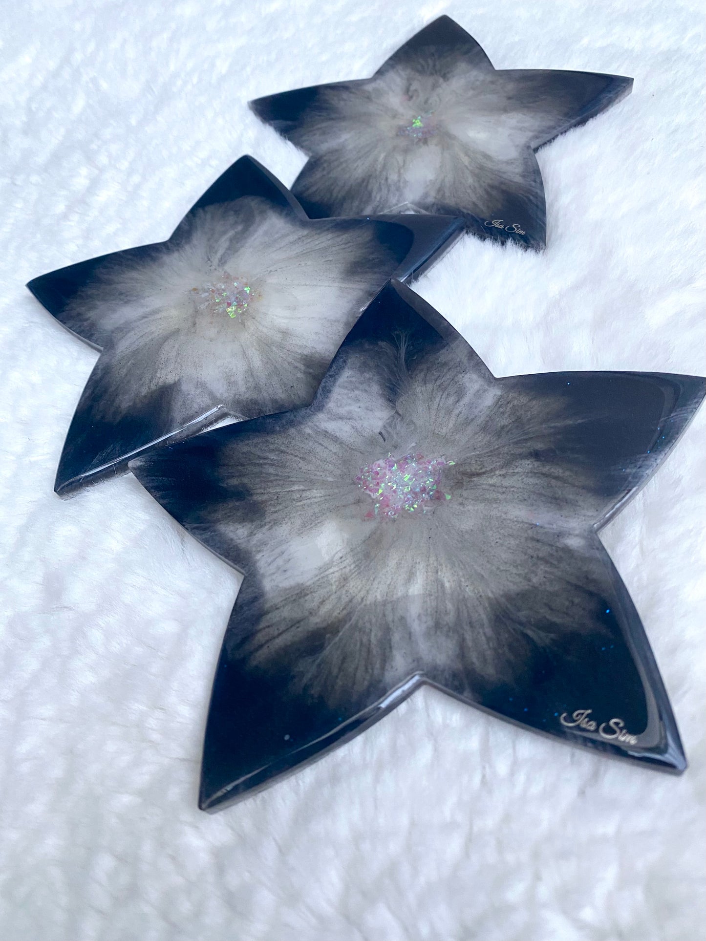 Wish Upon a Star - Resin Coasters/ Trays - Blue