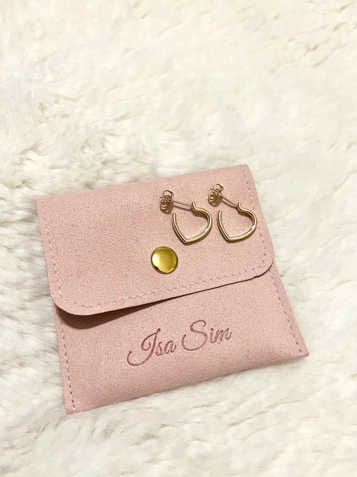 Le Sacré Cœur - 18K Gold Heart Earrings